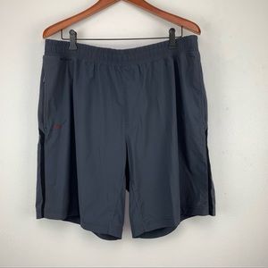 Rhone Versatility Mens Athletic Shorts Linerless Blue Gray Inseam 9” Size XL.